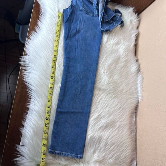 Cat & Jack Overalls Blue Jean Super Stretch Size L 10/12 - Picture 6 of 7